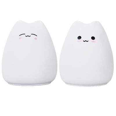 #ad Children#x27;s Daycare LED Night Light Silicone Baby Light with Cartoon Cat $14.09
