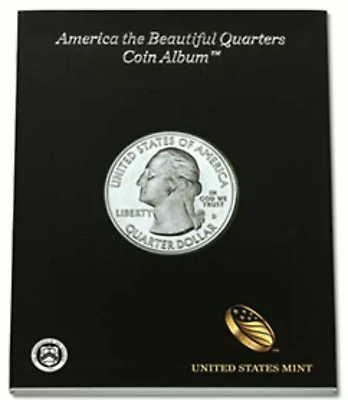 #ad Two Full America the Beautiful Quarters Albums One P One D 112 quarters ZYZ $110.00