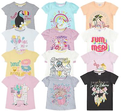 #ad Casual Summer Top Short Sleeve Jersey Cotton Childrens T Shirt $32.99