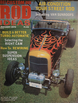 #ad 1001 Custom Rod Ideas Aug 1975 Vtg Magazine Van Sunroof Super Suspension NoML EX $9.95