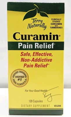 #ad Terry Naturally Curamin Stop Pain Relief Supplement Sealed 120 Capsules $39.98