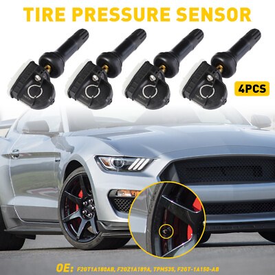 #ad 4PCS TPMS F2GT 1A180 AB TIRE PRESSURE SENSORS FOR FORD F 150 EDGE MUSTANG RANGER $25.99