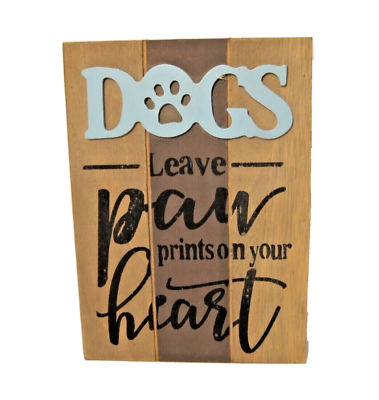 #ad Dog Wall Sign Hanger Table Sign Sweet Dog Phrase Animal Signs Wood Pet Decor $6.49