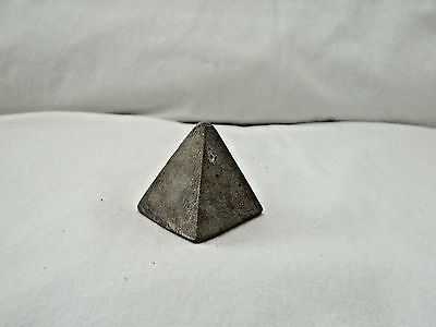 #ad Egyptian Basalt Stone Single Mini Pyramid Gray Plain 1.4quot; High $5.99