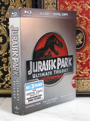 #ad JURASSIC PARK ULTIMATE TRILOGY OOP BLU RAY SLIPCOVER DIGITAL I SHIP BOXED $42.99
