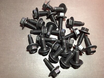 #ad 25pcs 5 16 18 x 1quot; fender body indented hex head flange washer bolts Fits Chevy $18.99