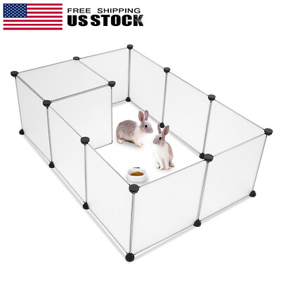 #ad Durable Portable Pet Playpen Puppy Dog Fences Gate Indoor Outdoor Fence Exercise $23.43