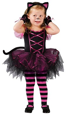 #ad Fun World Catarina Toddler Kitten Costume 3T 4T Girls Costumes Large $29.99