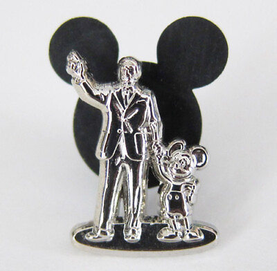 #ad Disney Pins Mickey Mouse amp; Walt Disney Partners Statue Tiny Kingdom Mystery Pin $14.39