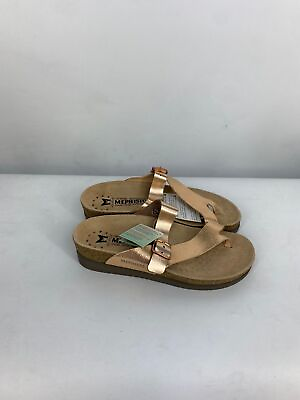 #ad MEPHISTO WOMENS HELEN MIX SOFT AIR TECHNOLOGY CORK FOOTBED SANDAL NUDE SIZE 6 $119.95