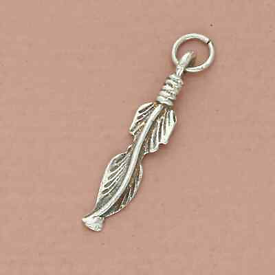 #ad ❗️CLEARANCE❗️vintage sterling silver southwestern feather charm $14.40