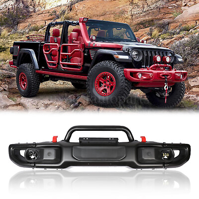 #ad #ad Steel Front Bumper Kit 10th Anniversary Style Fit For Jeep Wrangler JL Gladiator $398.99