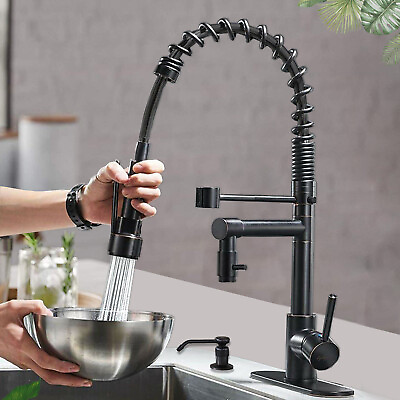 #ad Kitchen Sink Faucet Pull Down Sprayer Commercial with Coveramp;Soap Dispenser $59.00