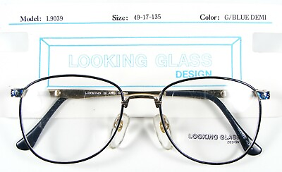 #ad NEW LOOKING GLASS L9039 GOLD BLUE DEMI EYEGLASSES GLASSES FRAME 9039 49 17 135 $16.00