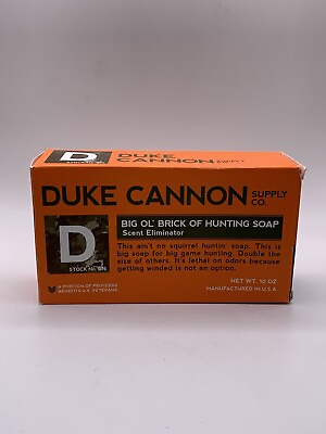 #ad DUKE CANNON “Big OL’ Brick Of Hunting Soap SCENT ELIMINATOR $8.00