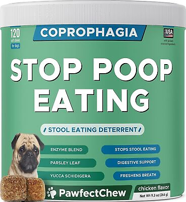 #ad No Poo Chews for Dogs Coprophagia Stool Eating Deterrent for Dogs Poop Eatin $86.62