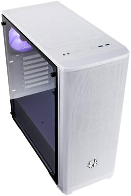 #ad BitFenix BFC NVM 300 WWGKW 4R Nova Mesh TG White PC Gaming Case RGB Edition $109.00