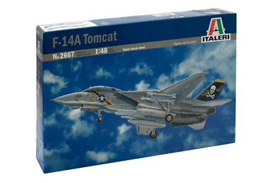 #ad Italeri F14A Tomcat US Navy Fighter 1:48 2667 Plastic Model Airplane Kit $48.99