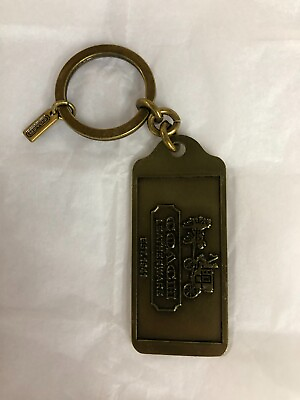 Coach Dog Tag Keychains NEW $19.99