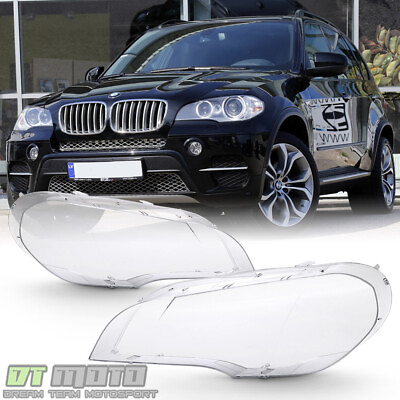 #ad Left amp; Right Replacement 2007 2012 BMW E70 X5 Headlight Cover Lights Lamps Lens $49.99