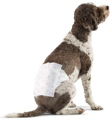 #ad Amazon Basics Size LARGE Male Dog Disposable Wrap Diapers Pack of 30 $18.99