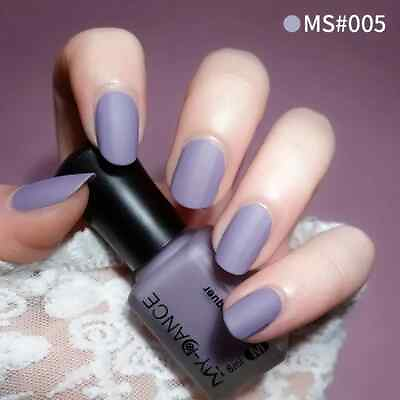 #ad Lavender Fashion Color Long Lasting Quick Dry Matte Nail Lacquer $7.99