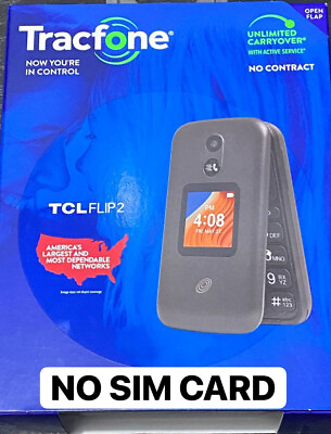 #ad TracFone Locked TCL Flip 2 1GB RAM 8GB Memory Flip Phone NEW NO SIM CARD $29.99