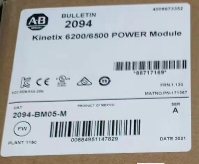 #ad 2094 BM05 M New Allen Bradley Kinetix 6200 6500 Power Module 2094BM05M Free Ship $3338.50
