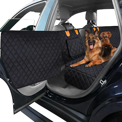 #ad Dog Car Cover for Back Seat and Door Protector Waterproof Dog Seat Covers for Ca $153.83
