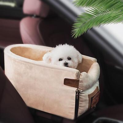 #ad Dog Safety Car Seat Small Puppy Booster Seat Center Console Portable Pet Carrier $32.99