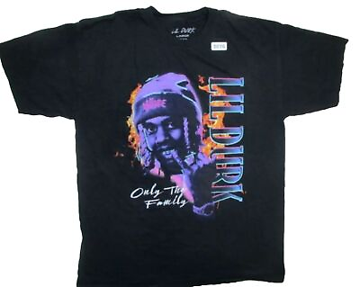 #ad Lil Durk Shirt Adult Large Hip Hop Rap Black Short Sleeves Mens $9.99
