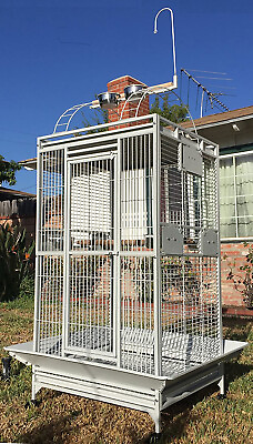 #ad Large Elegant Double Ladders Open PlayTop Parrot Cage For Cockatiel Macaw Conure $199.45