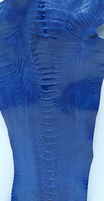 #ad Ostrich Legs Skin Leather Aura Blue Color GL G. B $22.00