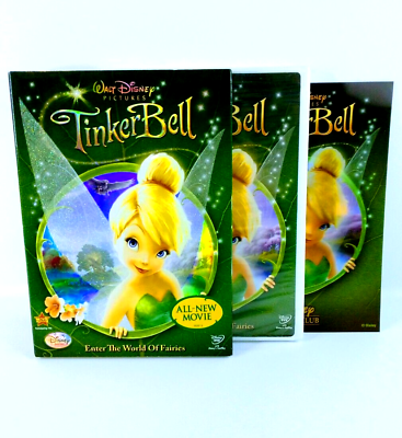 #ad Tinker Bell DVD Brand New Sealed w Slipcover amp; Movie Club Lenticular Cover $24.29