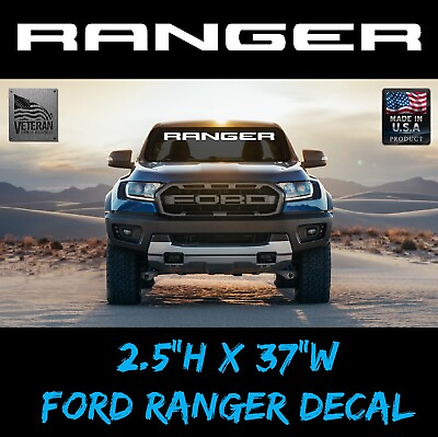 #ad FORD RANGER Windshield Vinyl Decal US Sticker TRUCK off road tailgate banner 309 $12.99