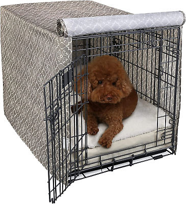 #ad Pattern Dog Crate Cover for 30 Inches Wire Cage Heavy Duty Polyester Indoor Pet $28.40