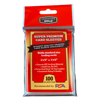#ad Cardboard Gold Super Premium Card Sleeves 5 Packs 500 Count PSA Recommended $13.99