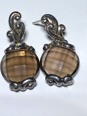 #ad vintage silver dangle earrings 925 $30.00