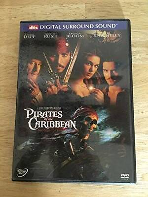 #ad PIRATES OF THE CARIBBEAN CURSE OF THE BLACK PEARL DVD VERY GOOD $6.05