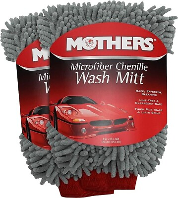 #ad Mothers Premium Chenille Car Wash Mitt Scratch amp; Lint Free 2pk $19.80
