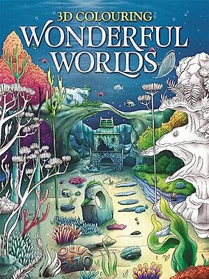 #ad 3D Colouring: Wonderful Worlds Adult Col... by Igloo Books Paperback softback $6.90