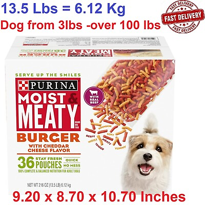#ad Purina Moist and Meaty Burger With Cheddar Cheese Flavor Dry Soft Dog Food $28.80