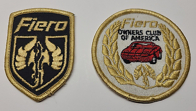 #ad Vintage Fiero Owners Club of America and Fiero Shield Patches $19.95
