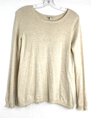 #ad Joie Women#x27;s Marianna Sweater Long Sleeve Wool Cashmere Blend Cream Lace Sz:XS $24.74