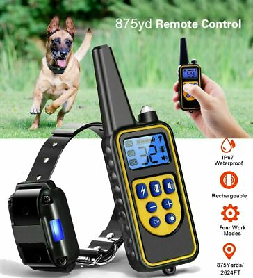 2725 FT Dog Training Collar Rechargeable Remote Shock PET Waterproof Trainer HOT $24.97