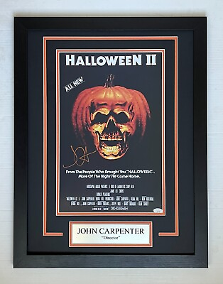 #ad John Carpenter Autograph Signed HALLOWEEN 12x18 Movie Framed Display JSA COA $276.00
