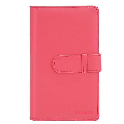 #ad Wallet PU Leather Photo Album Compatible with Instax Mini Instant Film Pink $20.62