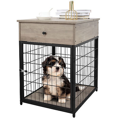 #ad Dog Crate Furniture Wooden Indoor Dog Kennel End Table Furniture For Small Dogs $89.99