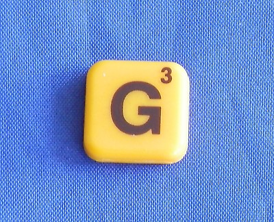 #ad Words With Friends Letter G Tile Replacement Magnet Game Part Piece Craft Yellow $1.45