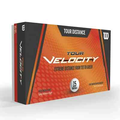 #ad Wilson Tour Velocity 15 Pack Golf Balls White Soft 70 Long Distance Low Compress $14.96